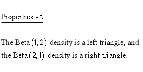 Statistical Distributions - Beta Distribution - Properties 5 - Left andRight Triangle