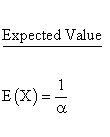 Statistical Distributions - Exponential Distribution - Expected Value