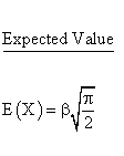 Statistical Distributions - Rayleigh Distribution - Expected Value