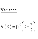 Statistical Distributions - Rayleigh Distribution - Variance
