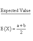 Statistical Distributions - Rectangular (Uniform) Distribution - ExpectedValue