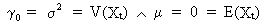 variance and expected value of white noise