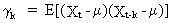 autocovariance definition