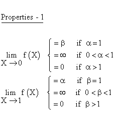 Continuous Distributions - Beta Distribution - Properties 1 - Limiting
Cases