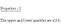 Statistical Distributions - Cauchy 2 (Parameter) Distribution - Properties2 - Upper and Lower Quartile