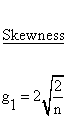 Statistical Distributions - Chi Square 1 Distribution - Skewness