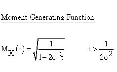Continuous Distributions - Chi Square 2 Distribution - Moment Generating
Function