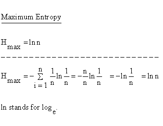 Descriptive Statistics - Concentration - Maximum Entropy