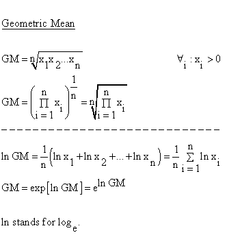 Descriptive Statistics - Descriptive Statistics - Central Tendency - Geometric Mean