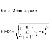 Descriptive Statistics - Central Tendency - Root Mean Square