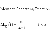 Continuous Distributions - Exponential Distribution - Moment Generating
Function