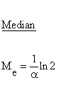 Statistical Distributions - Exponential Distribution - Median