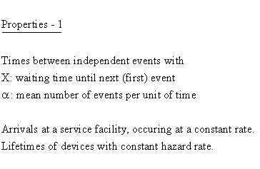 Statistical Distributions - Exponential Distribution - Properties 1