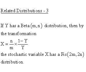 Continuous Distributions - Fisher F-Distribution - Related Distributions
3 - Fisher F-Distribution versus Beta Distribution