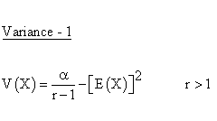 Statistical Distributions - Inverted Gamma Distribution - Variance 1