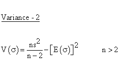 Statistical Distributions - Inverted Gamma Distribution - Variance 2