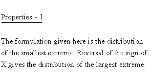Continuous Distributions - Gumbel Distribution - Properties 1