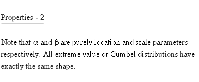 Statistical Distributions - Gumbel Distribution - Properties 2