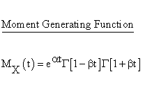 Continuous Distributions - Logistic Distribution - Moment Generating
Function
