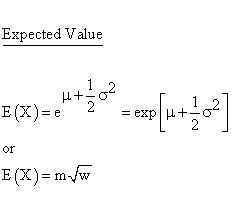 Lognormal Distribution - Expected Value