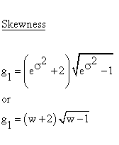 Statistical Distributions - Lognormal Distribution - Skewness