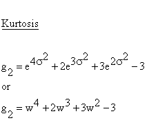 Continuous Distributions - Lognormal Distribution - Kurtosis