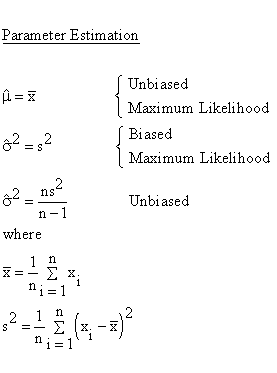 Statistical Distributions - Normal Distribution - Parameter Estimation