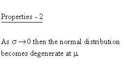 Statistical Distributions - Normal Distribution - Properties 2 -Degeneration