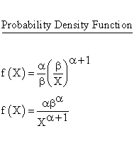 Continuous Distributions - Pareto Distribution - Probability Density
Function