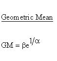 Statistical Distributions - Pareto Distribution - Geometric Mean