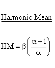 Continuous Distributions - Pareto Distribution - Harmonic Mean