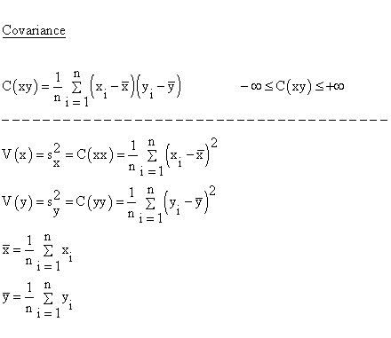 Descriptive Statistics - Pearson Product Moment Correlation - Covariance