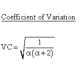 Continuous Distributions - Power Distribution - Coefficient of Variation