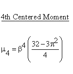 Continuous Distributions - Rayleigh Distribution - Fourth Centered Moment