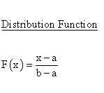 Continuous Distributions - Rect. (Uniform) Distribution -
Distribution Function