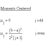 Statistical Distributions - Rectangular (Uniform) Distribution - CenteredDescriptive Statistics - Moments