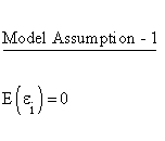 Descriptive Statistics - Simple Linear Regression - General Linear Model - Model Assumption 1