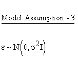 Descriptive Statistics - Simple Linear Regression - General Linear Model - Model Assumption 3
