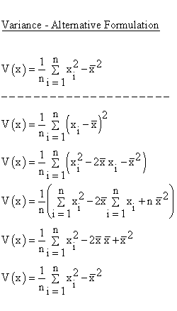 Descriptive Statistics - Simple Linear Regression - Mean and Variances - Variances 2