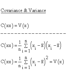 Descriptive Statistics - Simple Linear Regression - Covariance - Covariance and Variance
