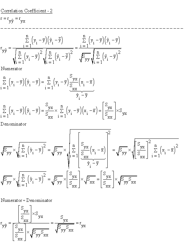 Descriptive Statistics - Simple Linear Regression - Correlation Coefficient - Coefficient 2