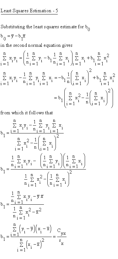 Descriptive Statistics - Simple Linear Regression - Least Squares Estimation - Least SquaresEstimation 5