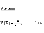 Continuous Distributions - Student t Distribution - Variance