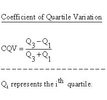 Descriptive Statistics - Variability - Descriptive Statistics - Quartiles - Coefficient of Quartile Variation