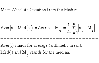 Does deviation absolute what mean Mean Absolute